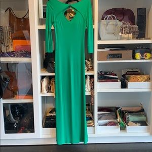Jules Reid green gown